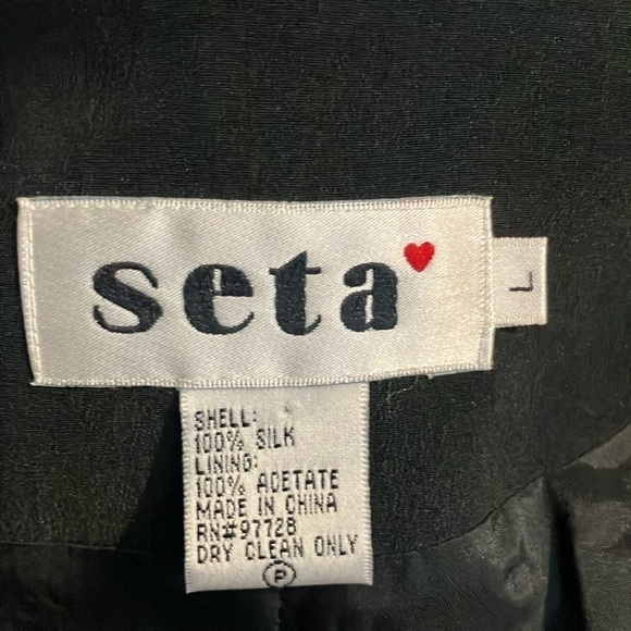 Silk Women’s Professional Career Elegant Minimalist Layer Blazer Jacket Large - Picture 5 of 8